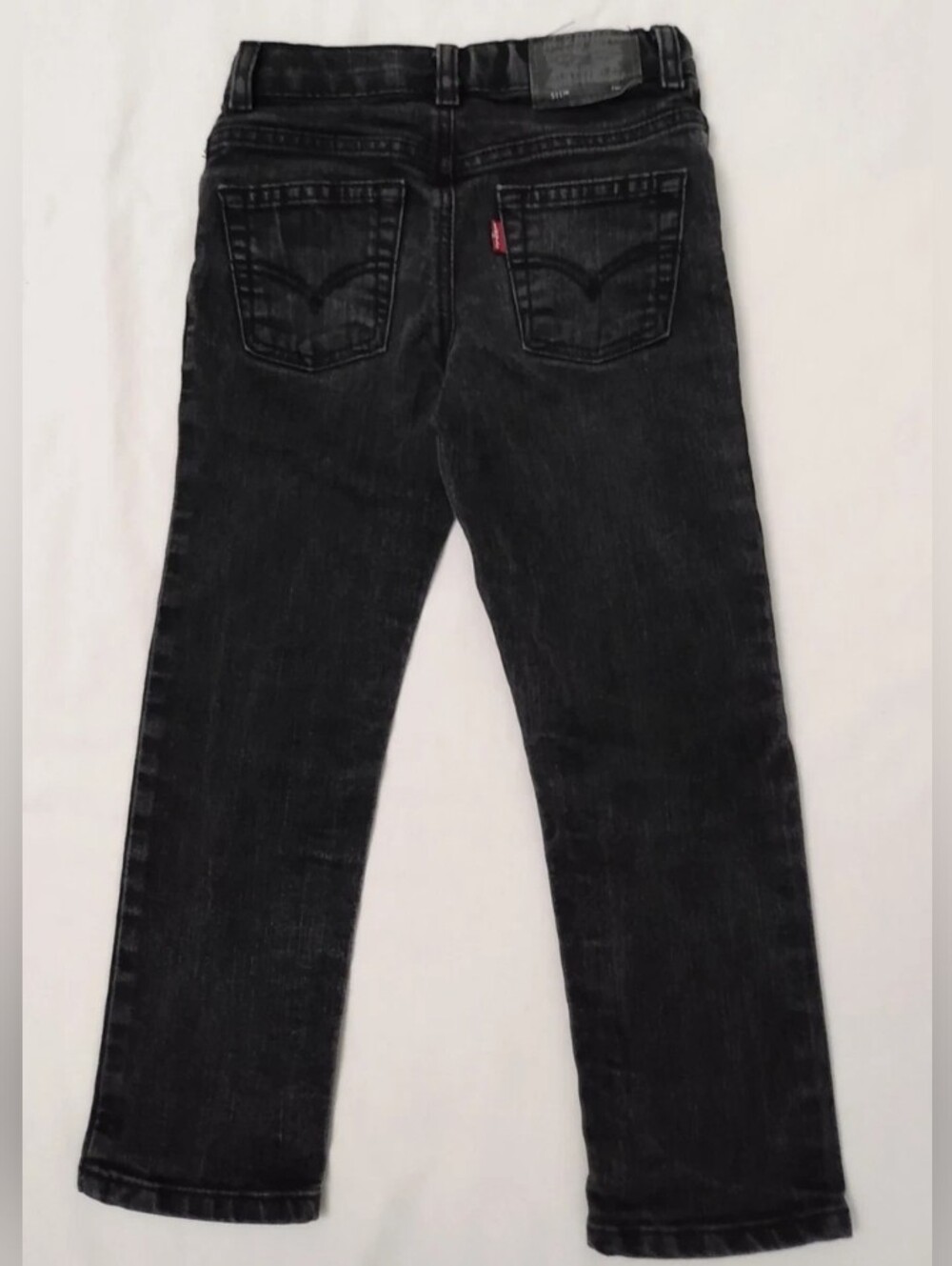 KIDS LEVIS 511 SLIM BLACK WASH SIZE 7 REGULAR